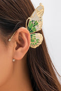 Earcuff met Groen Vlinder Ontwerp