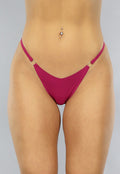 Hardroze Naadloze String met Hart Details