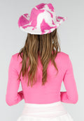 Roze Cowboyhoed met Koeienprint van Nepbont