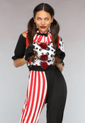 Psycho Clown Kostuum met Accessoires