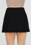 Zwarte Korte Skort met Stretch en Binnenbroekje