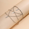 Zilveren Layered Arm Ketting