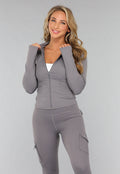 Donkergrijze Gymset met Scrunch