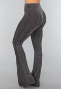 Zilveren Elastische Tall Flared Broek