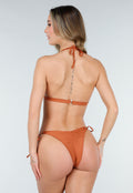 Bronzen Push Up Triangel Bikinitop