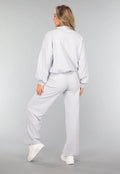 Wide Leg Joggingbroek in Lichtblauw