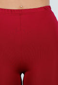 Bordeaux High Waist Short Legging