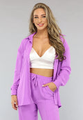 Lila Co Ord Set met Pantalon