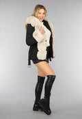 Zwarte Overknee Laarzen van Lederlook