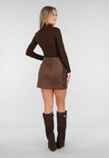Bruine Coltrui Top met Lange Mouwen