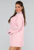 Oversized Lichtroze Blazer
