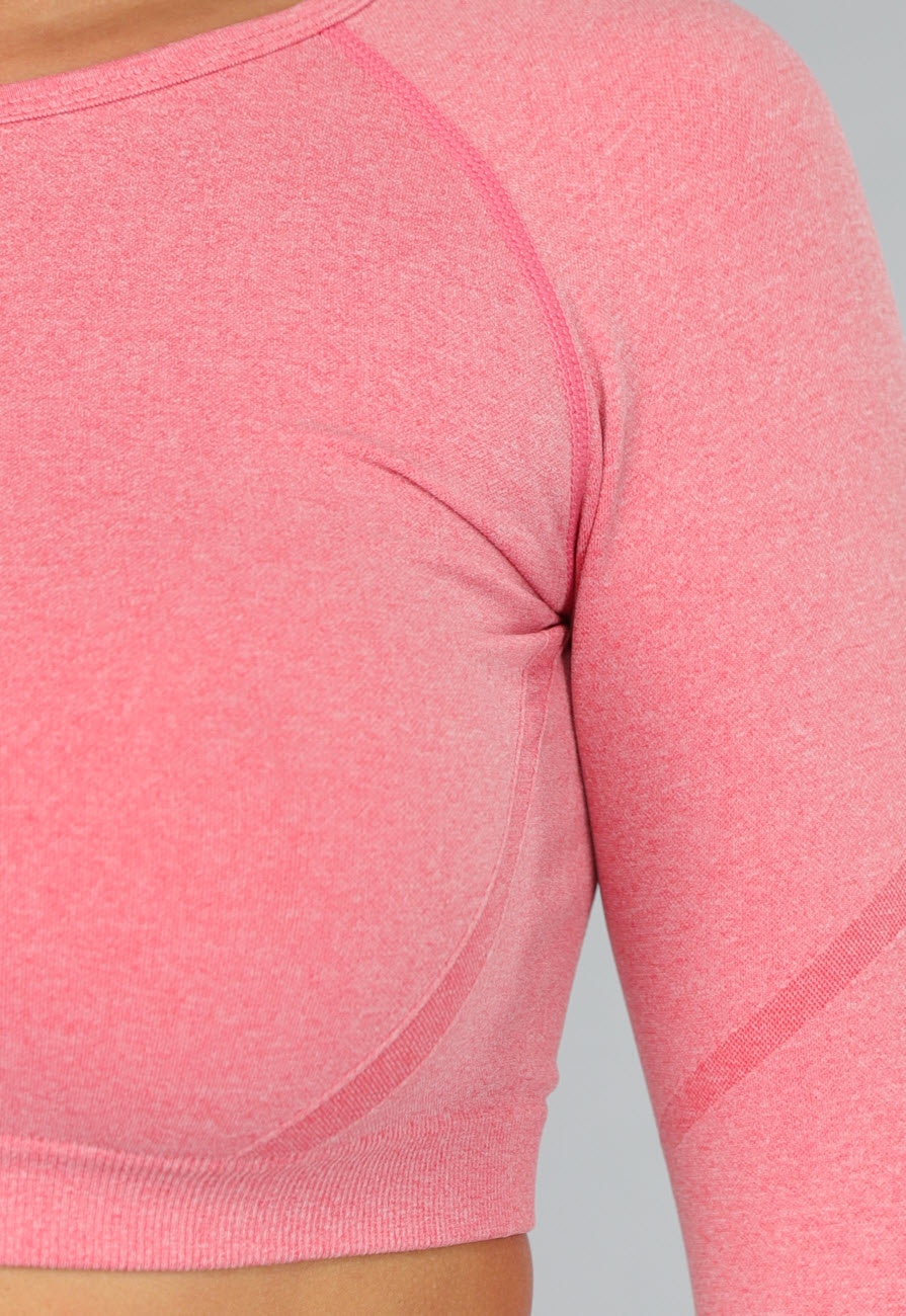 Koraal Kleurige Sporttop met Duimgaten