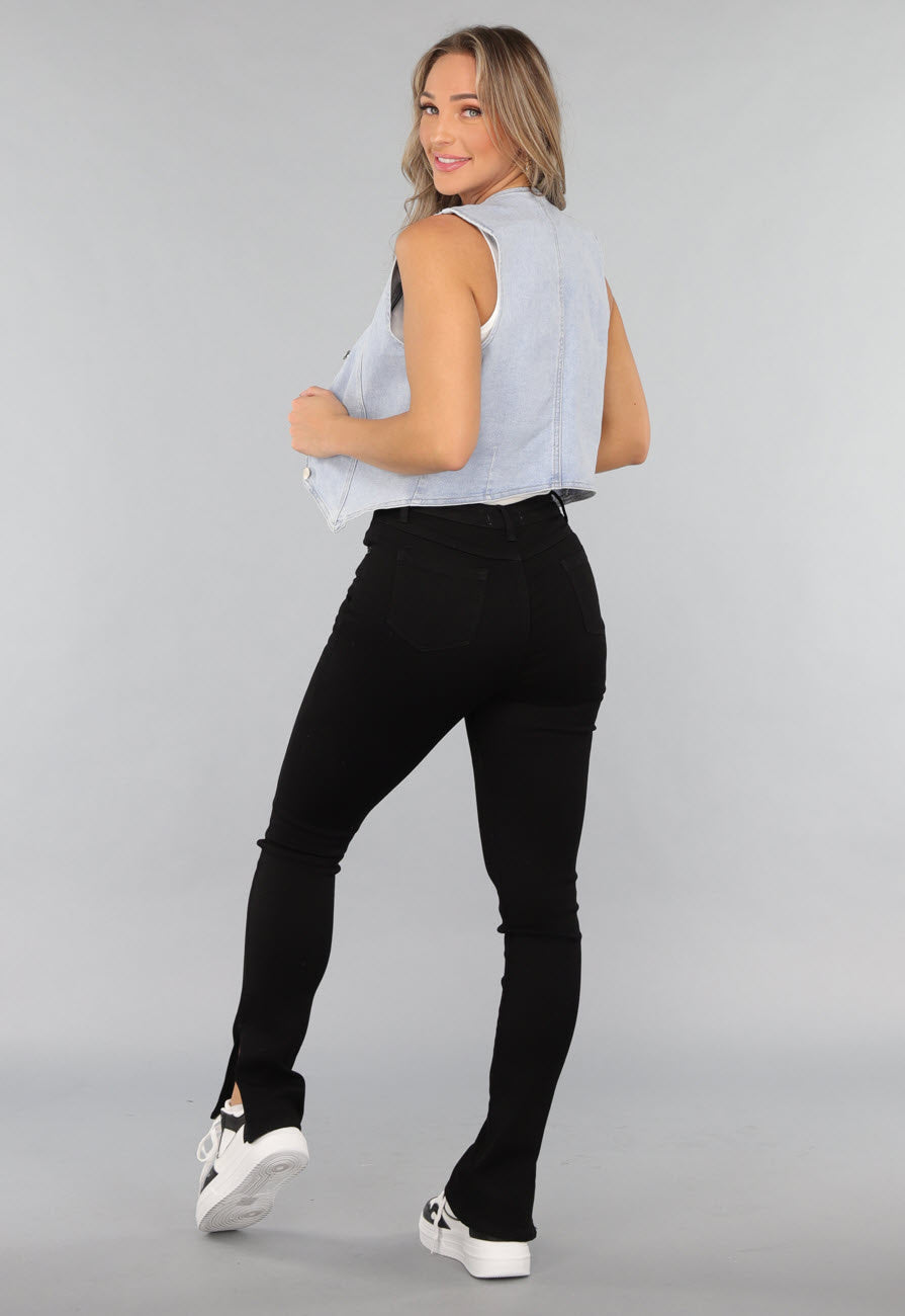 Redial Jeans  Stretch Denim Gilet Topje