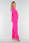 Fuchsia 2-Piece Set met Striksluiting en Stretch