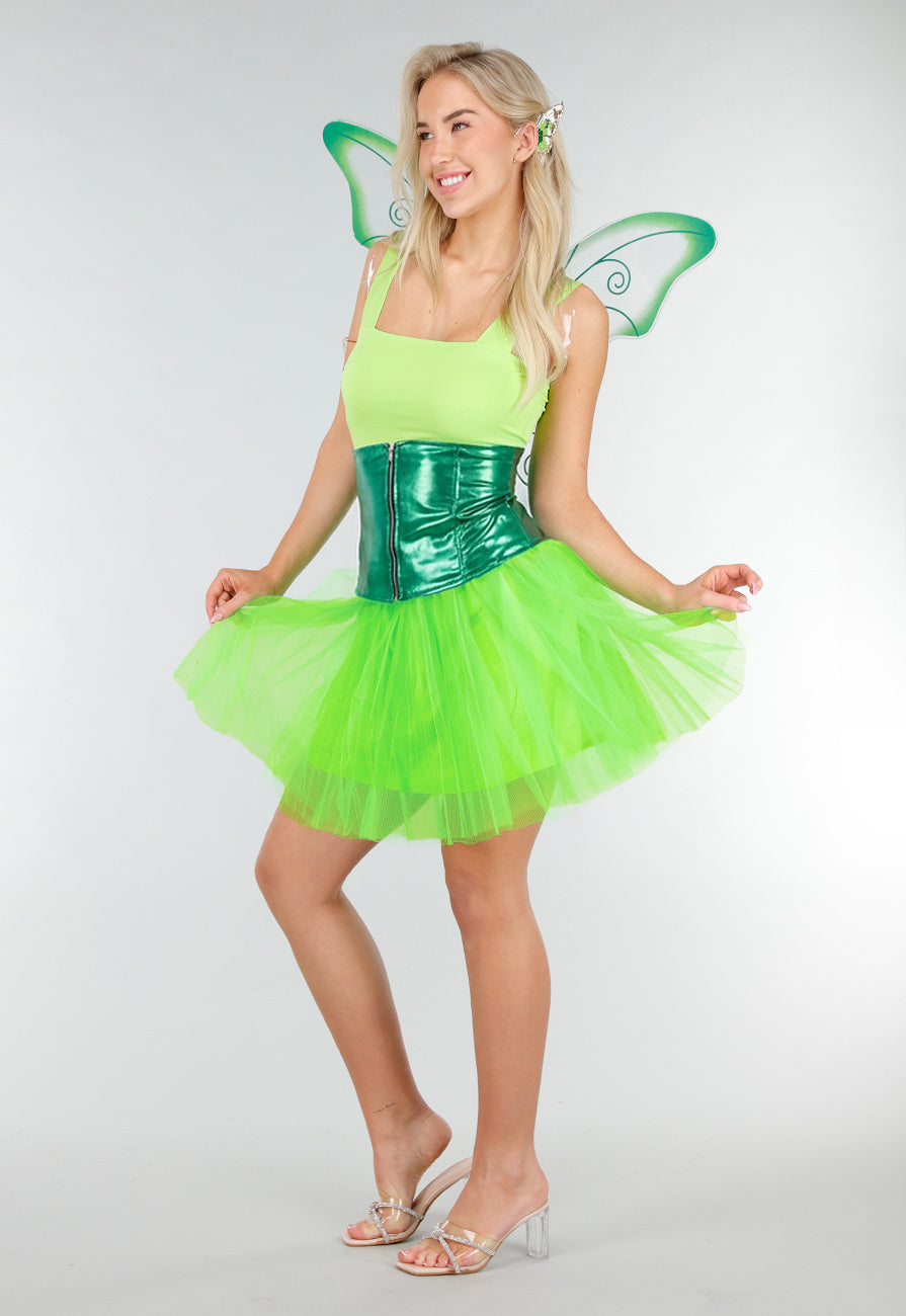 Neon Groene Tule Rok
