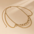 Gouden Heup Bodychain met Schakelketting