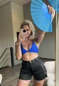 Stijlvolle Plastic Waaier Blauw
