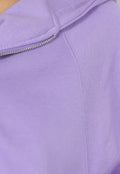 Paars Oversized Vest met Ritssluiting
