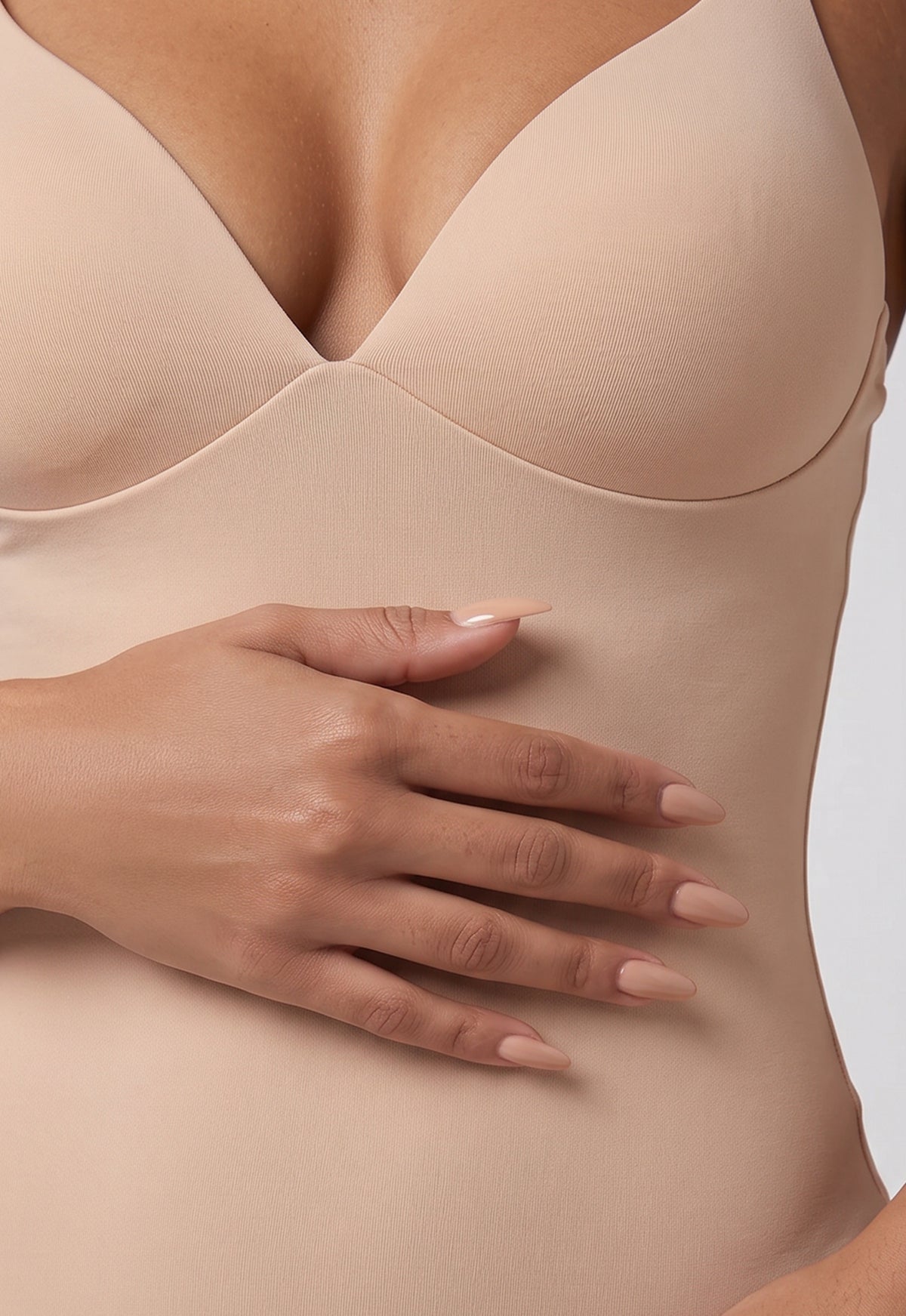 Beige Corrigerende Bodysuit