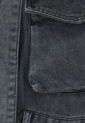 Grijze Wide Leg Cargo Tuinbroek