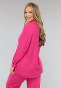 Fuchsia Matching Set met Blouse