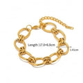 Gouden Statement Chain Armband