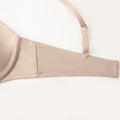 Beige T-Shirt BH met Kruisbare Bandjes