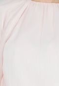 Lichtroze Blouse met Wijde Mouwen