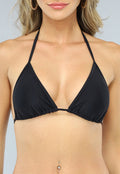 Zwarte Sexy Triangel Bikinitop