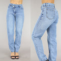 Blauwe Jeans met Schuine Sluiting