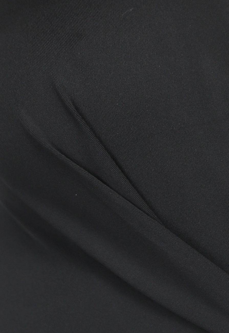 Zwarte Stretchy Jumpsuit met Ceintuur