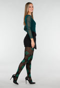 Groene Panty met Argyle Print