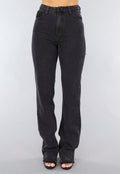 Redial Jeans  Zwarte Tall Spijkerbroek met Rechte Pijpen