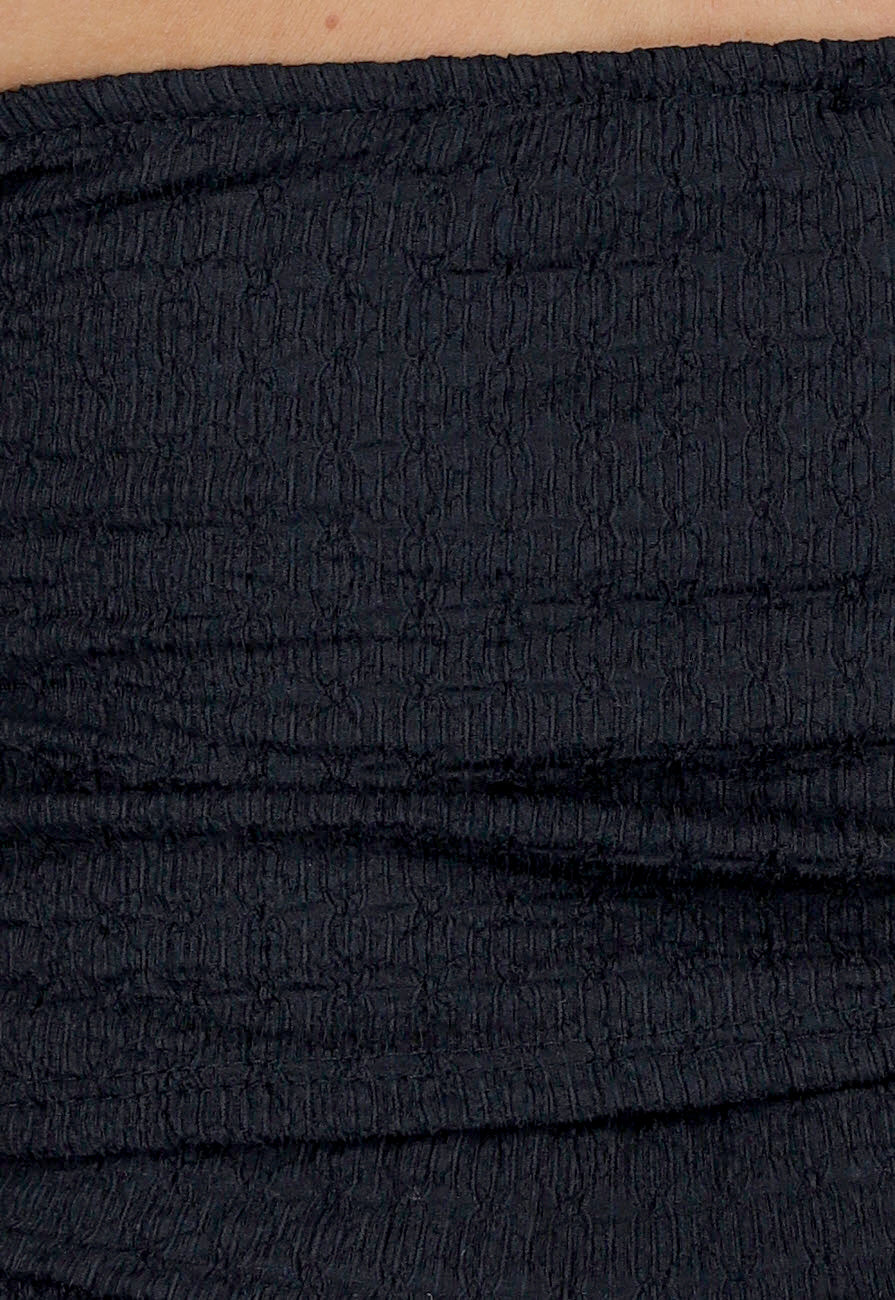 Zwarte Maxi Set met V-Hals en Stretch