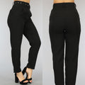 Zwarte High Waist Pantalon met Riem
