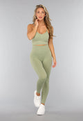 Groene Sport BH met Scrunch