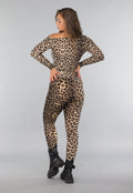 Legging met Luipaardprint en Stretch