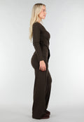 Bruine Two Piece Set met Lange Mouw