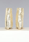 Gouden Overslag Boots met Fishnet Strass