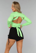 Groene Longsleeve Stretch Bolero
