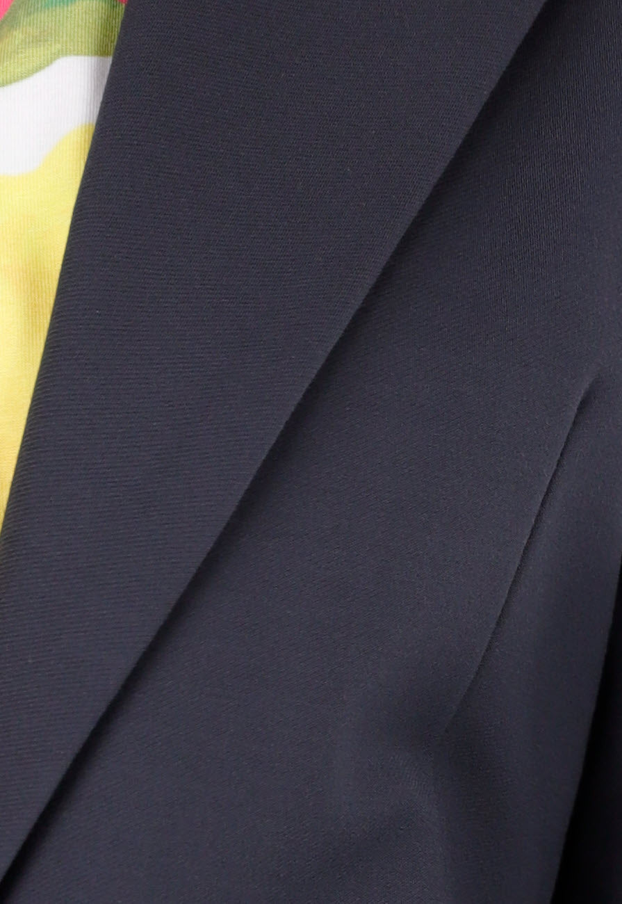 Antraciet Halflange Stretch Blazer