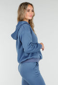Blauw Joggingpak met Capuchon en Trekkoord