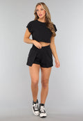 Korte Zwarte Sportshort