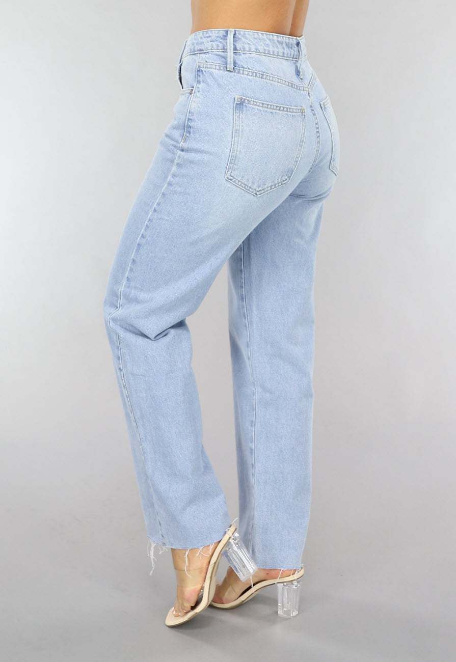 Redial Jeans  Lichtblauwe Relaxed Fit Straight Leg Jeans