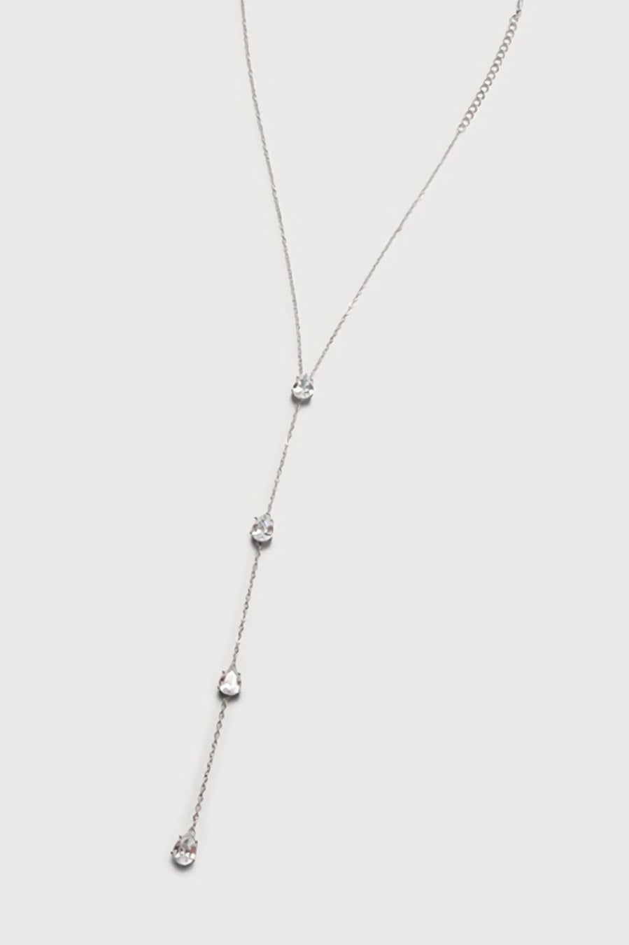 Zilveren Druppel Hals Bodychain