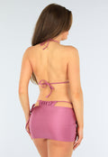 Oudroze Bikini Set met Zonnetjes