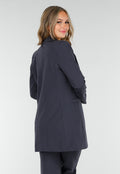 Antraciet Halflange Stretch Blazer