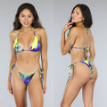 Sexy Jungle Print Bikini Set met Cover Up Jurk