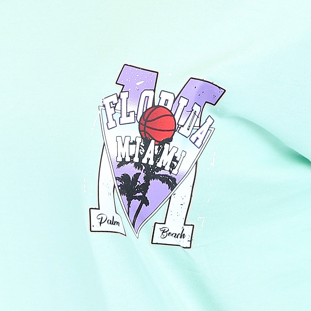 Mint Oversized Basketbal T-Shirt