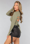 Khaki Longsleeve Bolero